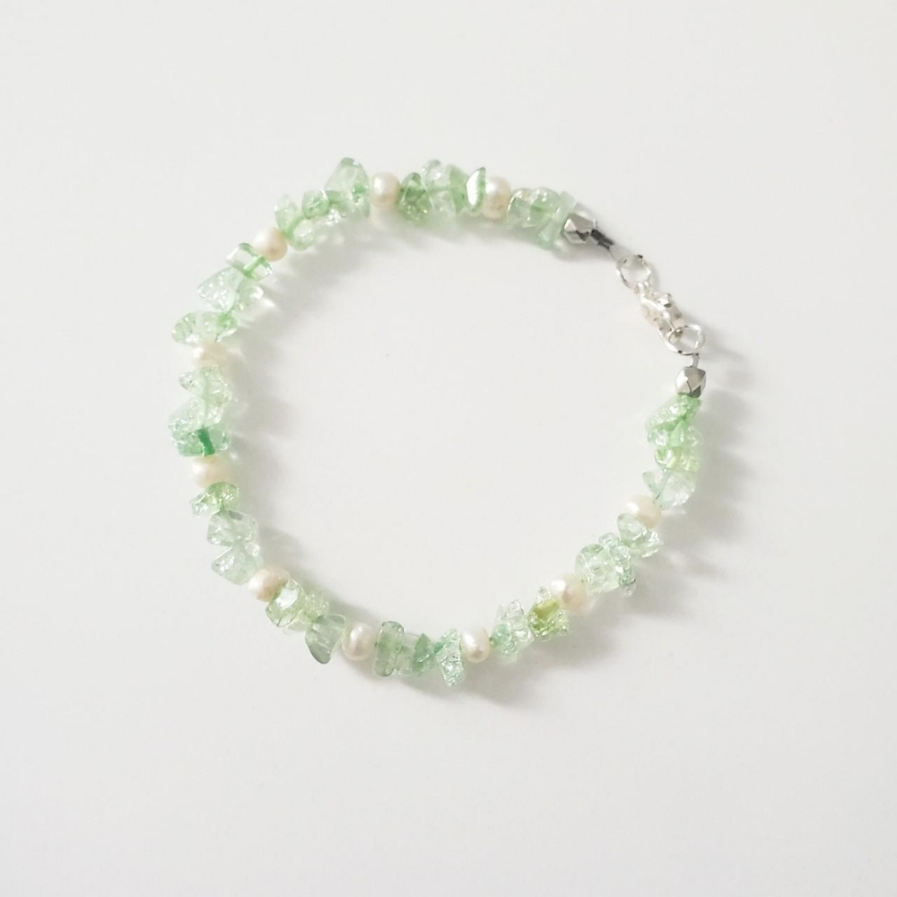 Real Pearl and Gemstone Bracelet